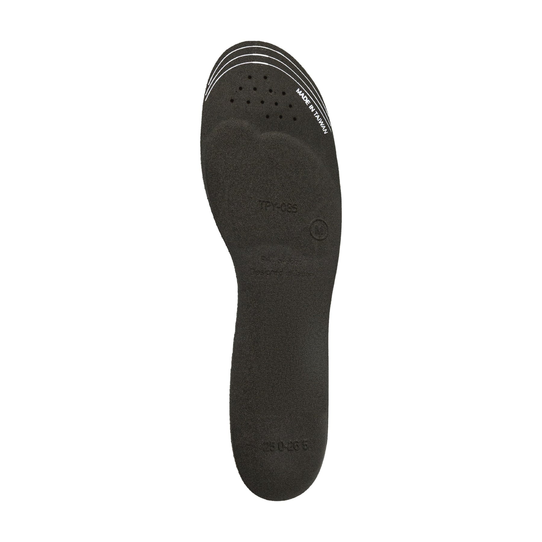 Underside of the Caterpy Cuboid Support Insole with trim lines