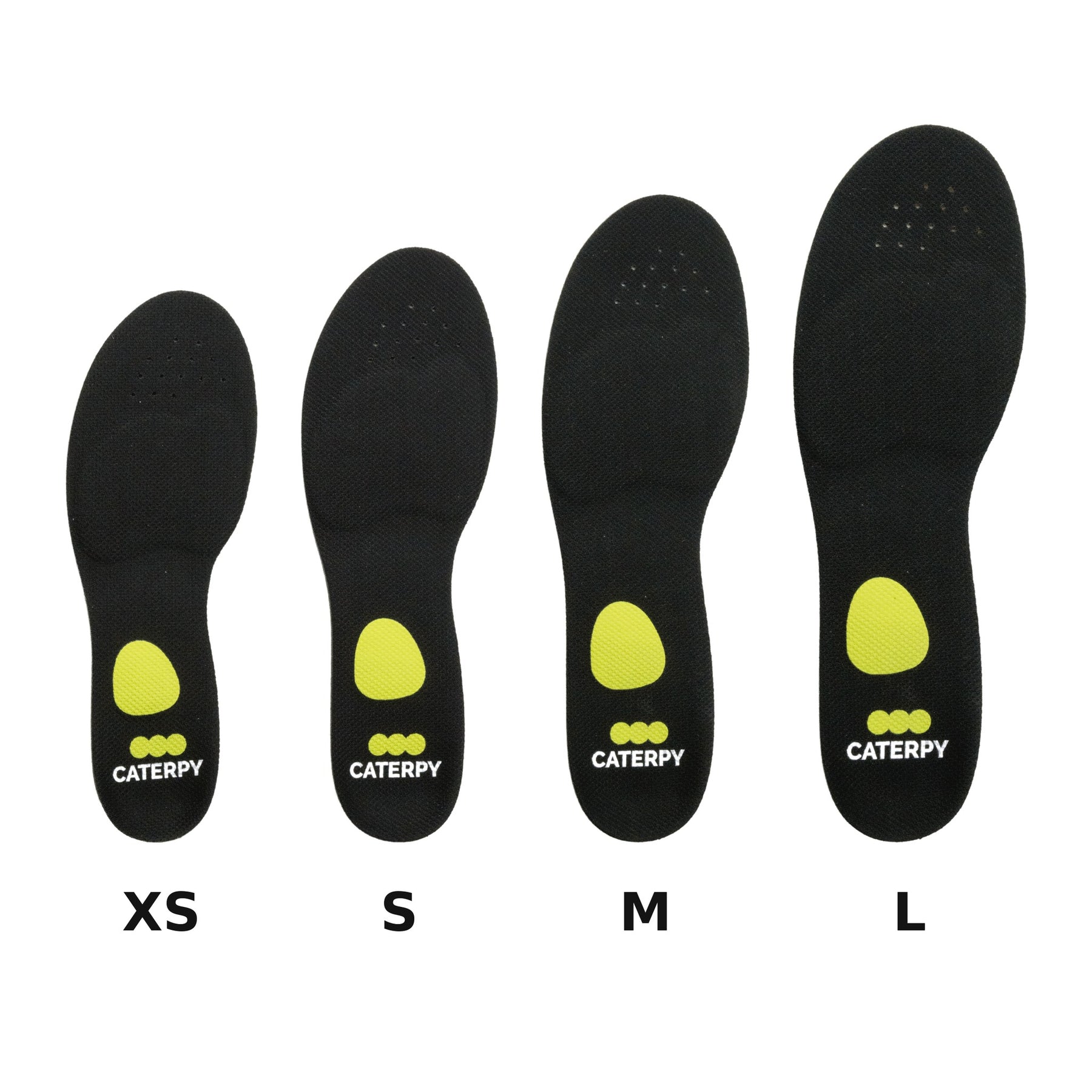Caterpy Cuboid Support Insoles in sizes XS, S, M and L